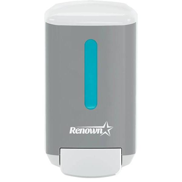 Renown Rb4 Manual Hand Soap Dispenser For Renown 1250 mL Fmx-12 Refills, Gray And White