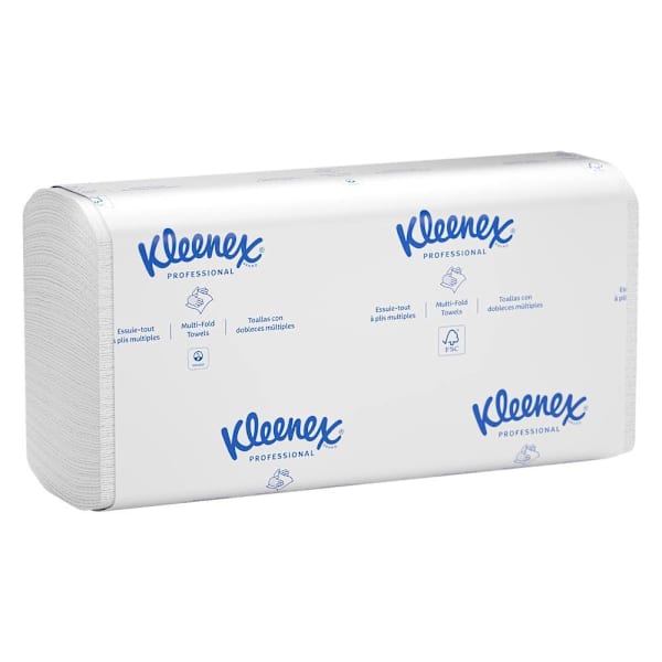Kleenex White Scott Multi-Fold Paper Towels Absorbency Pockets Case Of 3000