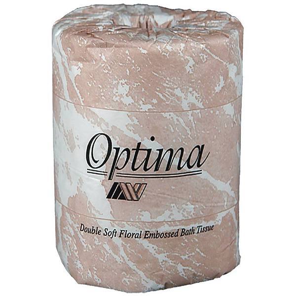 Optima Embossed Premium 2-Ply Bath Tissue (White) (Case-96)