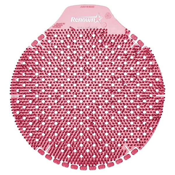 Renown Tidal Wave 60-Day Anti-Splash Urinal Screen, Cinnamon Stick Scent, Package Of 6