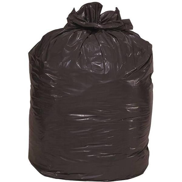 Renown Can Liner, 56 Gal., 1.5 Mil, Low Density Black 44" X 48" ,100/Case