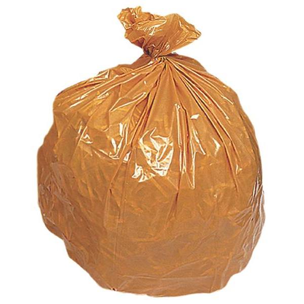 Renown Can Liner, 15 Gal., 0.7 Mil, Low Density Tan 22" X 34" , Case Of 300
