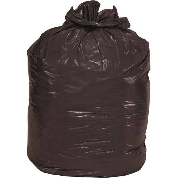 Renown Can Liner, 58 Gal., 1.65 Mil, Low Density, Black 46" X 50", Case Of 100