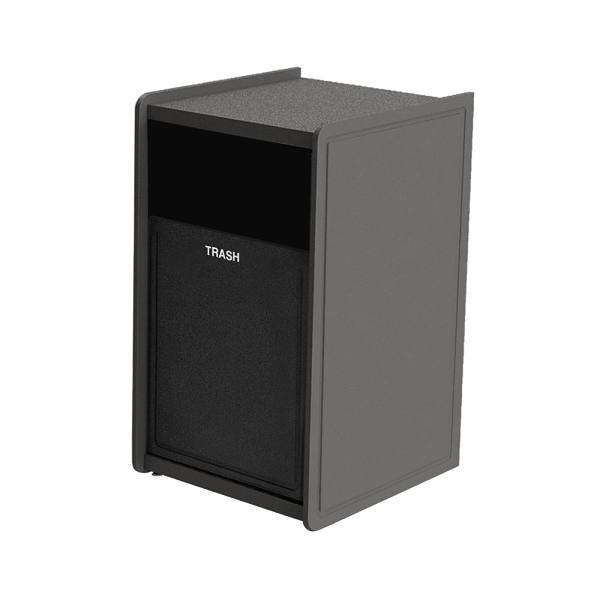 Commercial Zone Earthcraft™ Single-Stream Trash Side Load Flat-Top Routed 30 Gal