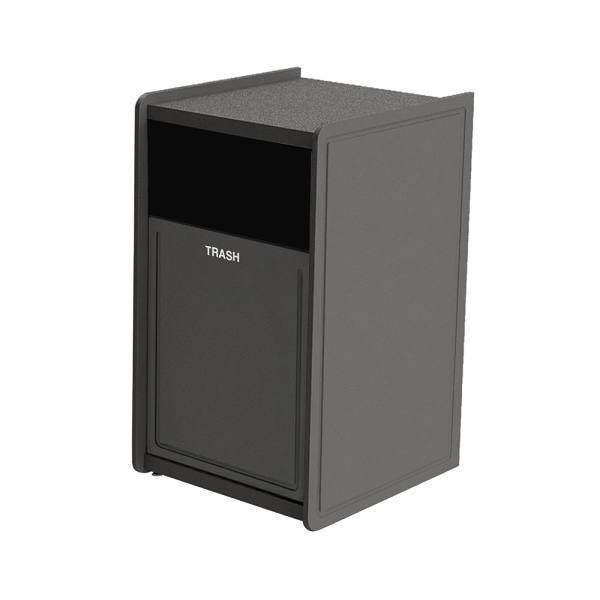 Commercial Zone Earthcraft™ 30 Gal Single-Stream Trash Side-Load Flat-Top Routed
