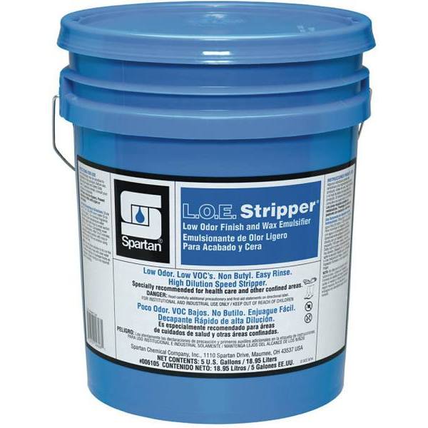 Spartan L.O.E. Stripper, Floor Finish Remover, Low-Odor,5 Gal