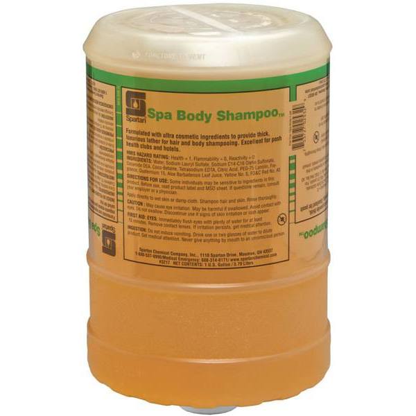Spartan Spa Body Shampoo, Flat Top, Floral Scent, 1 Gal