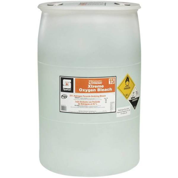 Spartan Clothesline Fresh, Xtreme Oxygen Bleach 15, Fragrance Free, 55 Gal