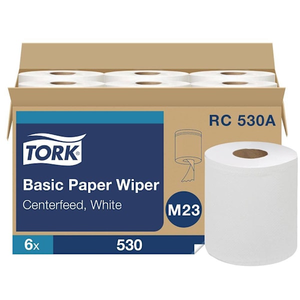 Tork Centerfeed Hand Towel Dispenser, Smoke, M23 System, One-at-a-Time Dispensing