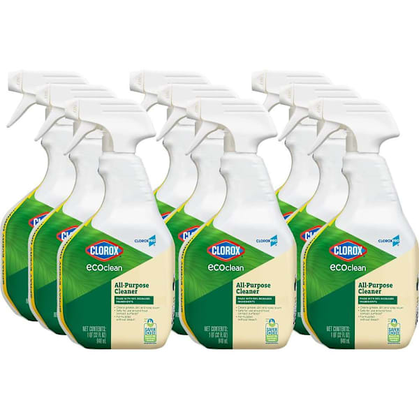 Clorox Ecoclean All-Purpose Cleaner Spray, Cloroxpro, 32 Fl Oz, Case Of 9