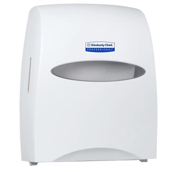 Kimberly-Clark Sanitouch Manual Hard Roll Towel Dispenser, White