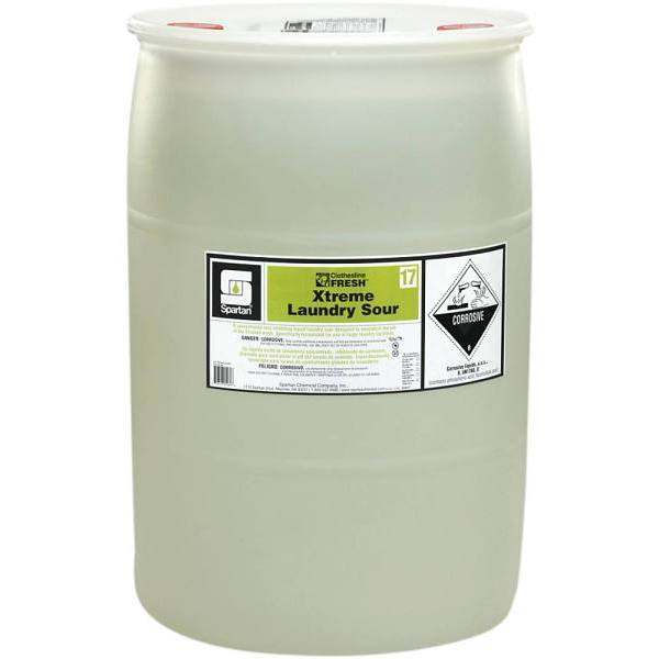 Spartan Clothesline Fresh, Xtreme Laundry Sour 17, Mild Scent, 55 Gal