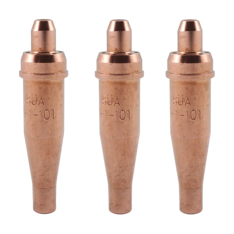 (3 PACK)– 1-101 Series Acetylene Cutting Tip – Compatible with Victor