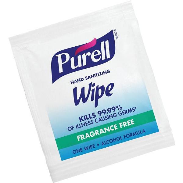PURELL Hand Sanitizing Wipes, Alcohol Formula, Case Of 4000