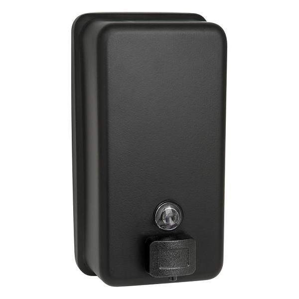 Asi American Specialties Inc. Soap Dispenser Vertical Matte Black Liquid