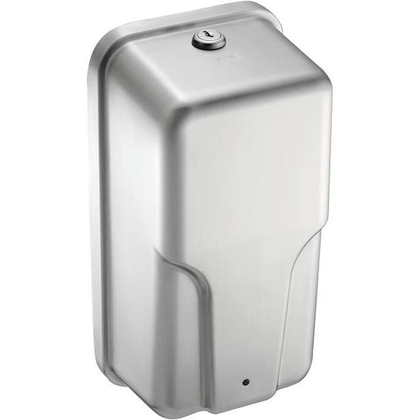 American Specialties Battery-Operated Wall-Mounted Battery-Operated Auto Soap Dispenser (Stainless Steel)