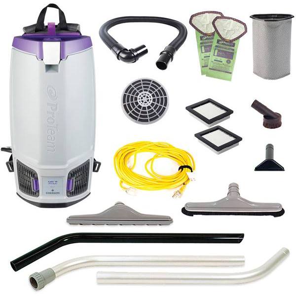 Proteam Gofit 1010 Qt. 120v Commercial Backpack W/ Remediation Tool Kit