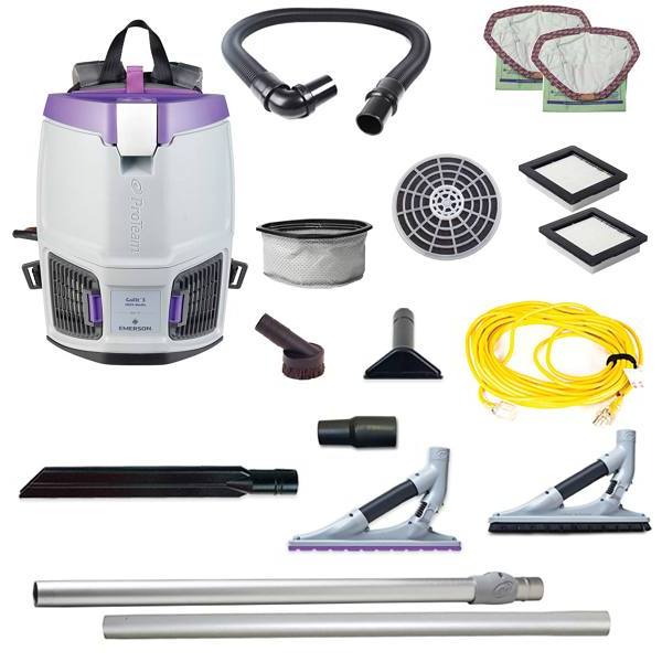 Proteam Gofit 33 Qt.120v Commercial Backpack W/ Problade Hard Surface & Carpet Tool Kit