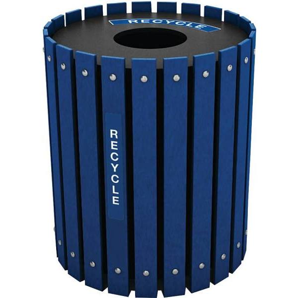 NEX-TERRA 35-gallon Round Recycle Bin Container
