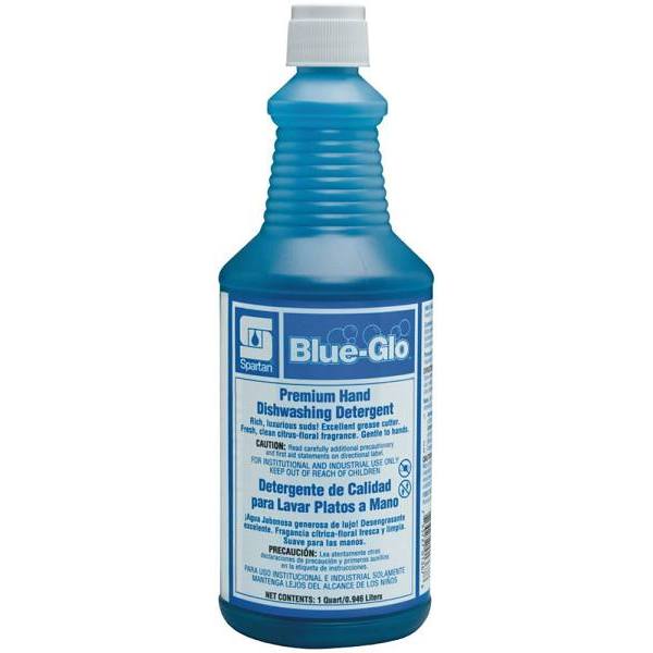 Spartan Blue-Glo Manual Dish Detergent, Fresh Scent, 1 Quart