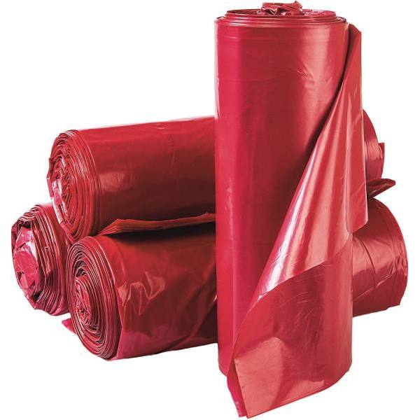 Inteplast Group 40 In. X 46 In. Red Institutional Trash Bags, Case Of 5