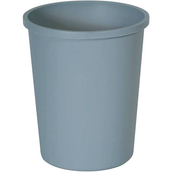 Rubbermaid Commercial Untouchable Round Trash Can, 11 Gal, Grey