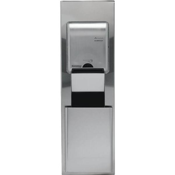 enMotion And Pacific Blue Ultra Recessed Trash Receptacle, 6 Gallon Capacity (Stainless Steel)
