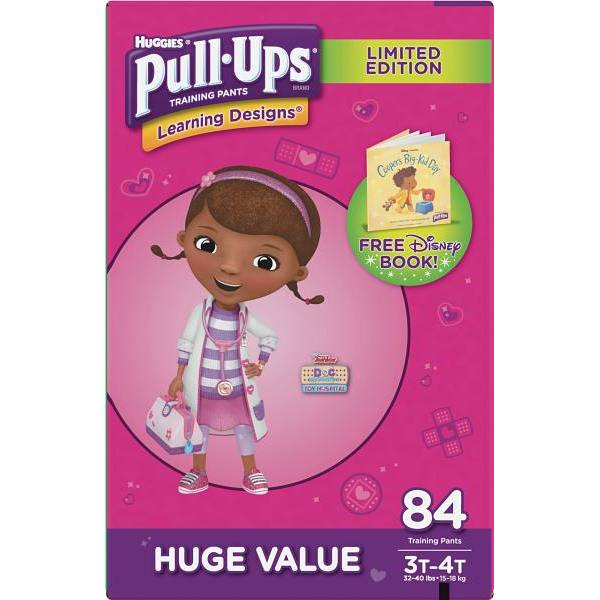 Pull-Ups Learning Designs Potty Training Pants For Girls 3T-4T Case Of 84
