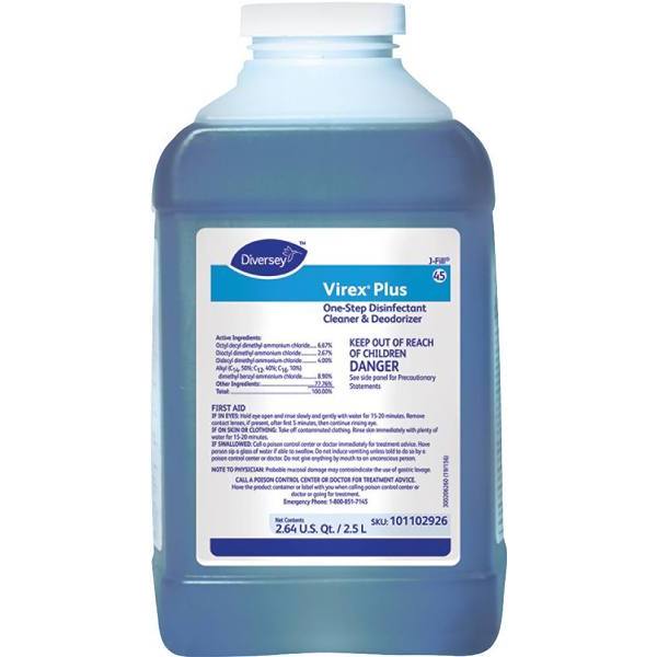 Virex 2.5 L. 1-Step Disinfectant Cleaner And Deodorant, Case Of 2