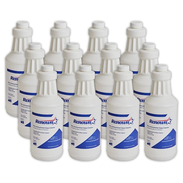 Renown Non-Ammonia Glass Cleaner, 32 Oz, Case Of 12