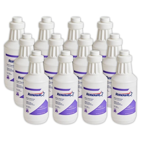 Renown Cleaner Degreaser, Fragrance Free, 32 Oz., Case Of 12