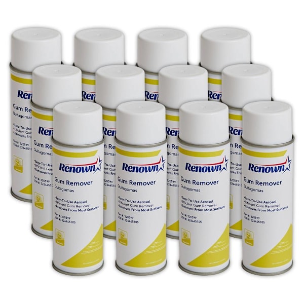Renown Gum Remover Aerosol, Fragrance-Free, 5 Oz., Case Of 12