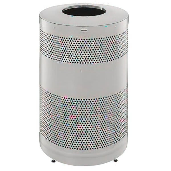 Rubbermaid Commercial Classics Open Top 51 Gal. Stainless Steel Trash Can