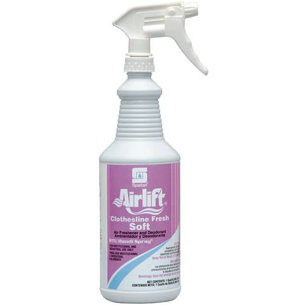 Spartan Airlift Clothesline Fresh Soft Air Freshener, Pleasant Scent, 1 Quart