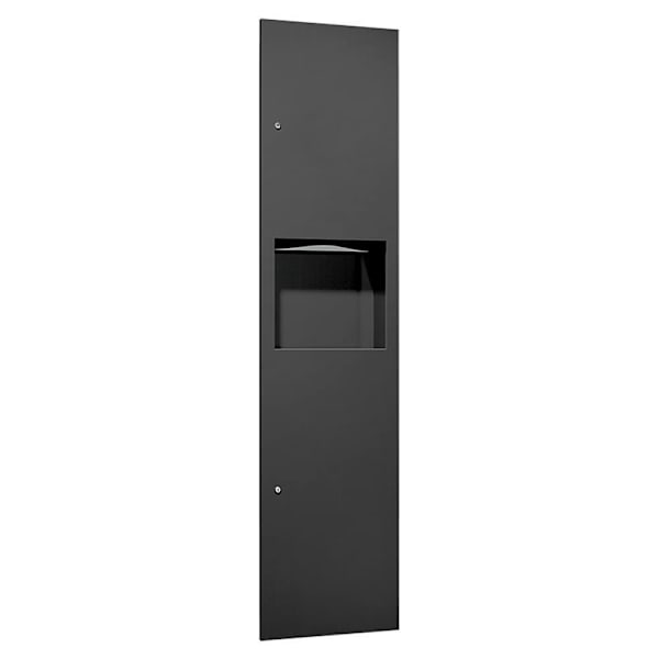 Asi American Specialties, Inc. Paper Towel Dispenser - Waste Receptacle Black