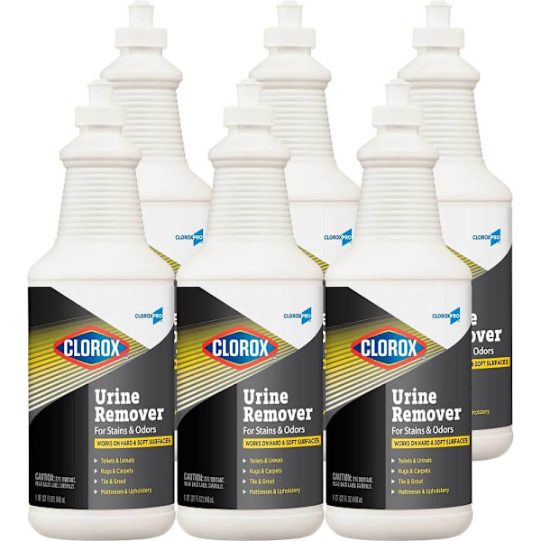Clorox Urine Remover for Stains and Odors, CloroxPro, Pull Top, 32 Fl Oz, Case of 6