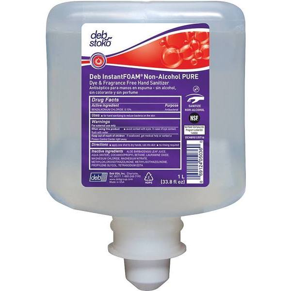 Deb Instantfoam Alcohol Free Pure Hand Sanitizer Cartridge