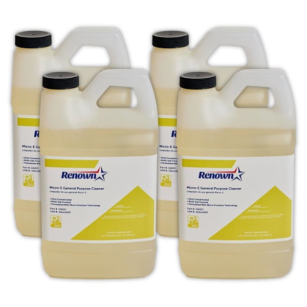 Renown Micro-E General Purpose Cleaner, 64 Oz, Case Of 4