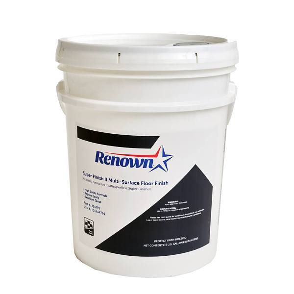 Renown Super Finish Ii 5 Gal. Pail Multi-Surface Floor Finish, Fragrance Free