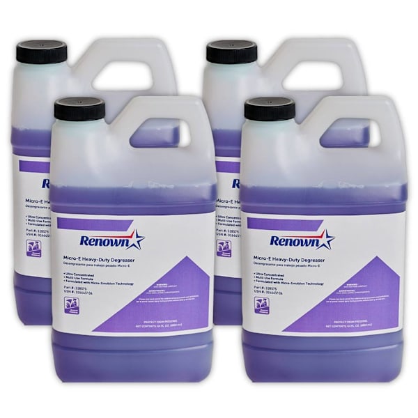 Renown Micro-E Heavy Duty Degreaser, 64 Oz, Case Of 4