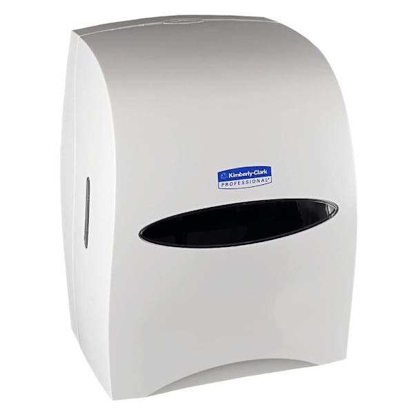 Kimberly-Clark Hard Roll Towel Dispenser, Sanitouch White Uses 2000 Towel