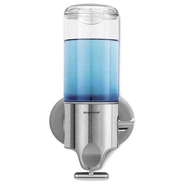 Simplehuman Single Wall Mount Shower Pump 15 Fl.oz Shampoo And Soap Dispenser Ss