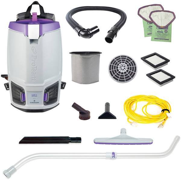 Proteam Gofit 66 Qt. 120v Commercial Backpack W/ Xover Telescoping Wand Tool Kit