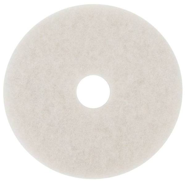 3M 27" White Super Polish Floor Pad, Case Of 5