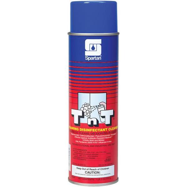 Spartan TnT Disinfectant Cleaner, Aerosol, Mint Scent, 18 Oz, Case Of 12