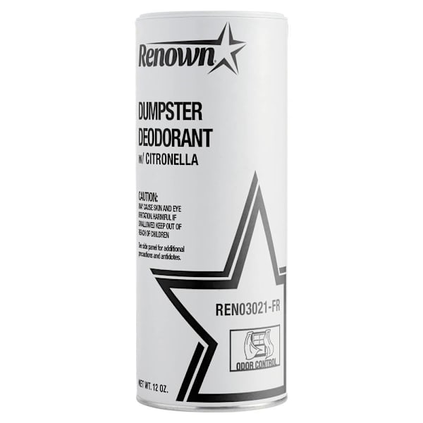 Renown Dumpster Deodorant And Insect Repellant, 12 Oz. Can, Citronella Scent, Case Of 12