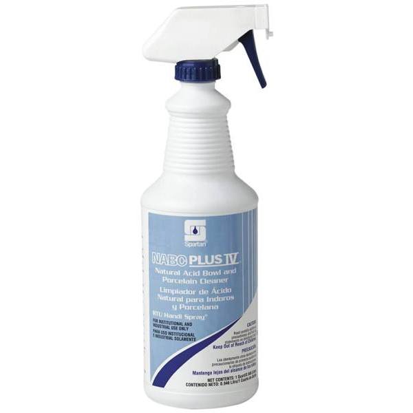 Spartan NABC Plus IV Restroom Cleaner, Floral Scent, 1 Qt, Case Of 12