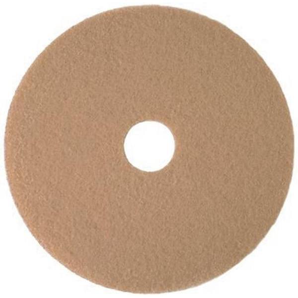 Renown Burnishing Floor Pad, 27", Tan, Case Of 5
