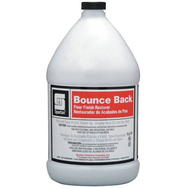 Spartan Bounce Back Floor Finish Restorer,Floral-Citrus Scent, 1 Gal, Case Of 4
