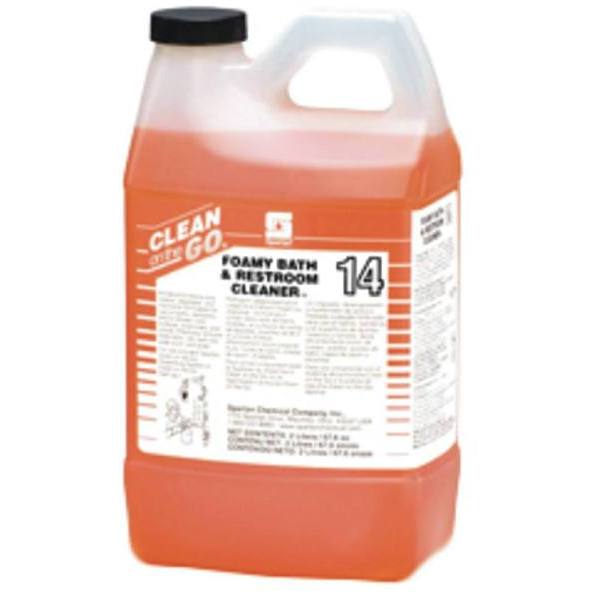 Spartan Clean on the Go, Foamy Bath & Restroom Cleaner 14, Fresh Scent, 2l, Case Of 4